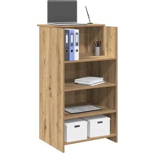 vidaXL Recepcijski stol Artisan hrast 55x50x103,5 cm izrađeno drvo