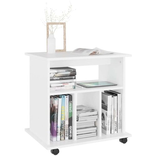 VidaXL s kotačima bijeli 60 x 45 x 60 cm od iverice Slike