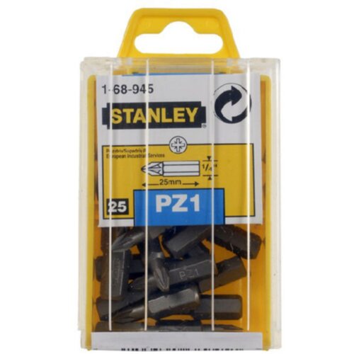 Stanley vijačni križni nastavek 25kom 1-68-945, PZ1, 25mm Slike
