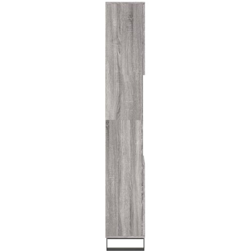  Kupaonski ormarić boja hrasta 30x30x190 cm konstruirano drvo Siva Slike