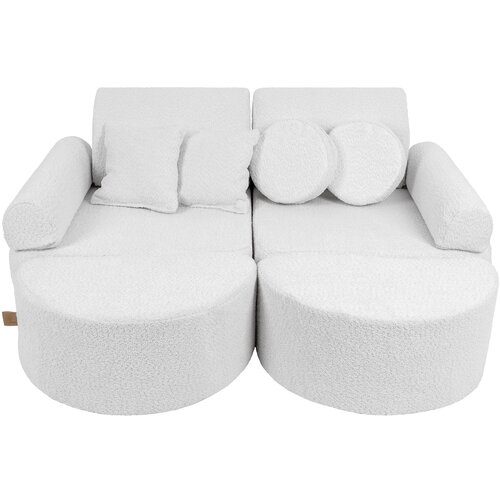 MeowBaby pocket sofa max, 120x25x90cm, boucle, bela, (21510701) Cene