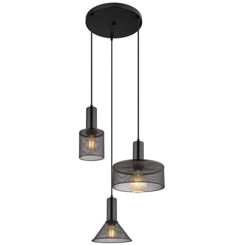 Globo 15648-3H - visilica na sajli jedd 3xE27/60W/230V crna Cene