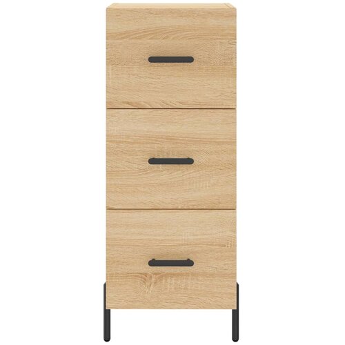  Visoka komoda hrasta sonome 34,5x34x180cm od konstruiranog drva Slike
