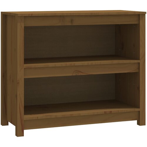 Maison Chic Knjižna omara - Knjižni regal medeno rjava 80x35x68 cm trdna borovina, (21726285) Cene