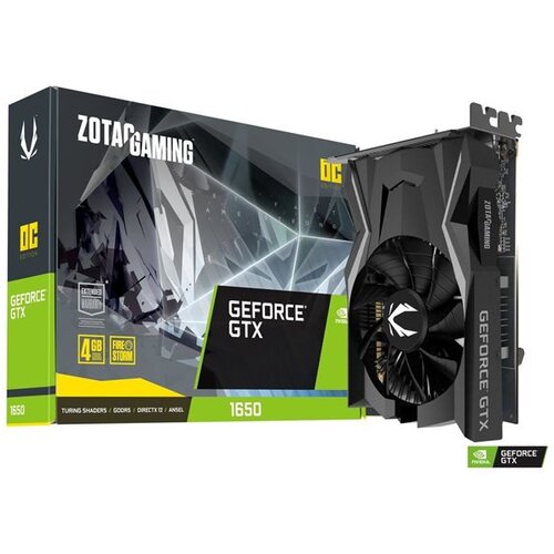 Zotac GeForce GTX1650 GAMING OC 4GB, GDDR5/HDMI/DP/DVI/128bit ZT-T16500F-10L grafička kartica Slike