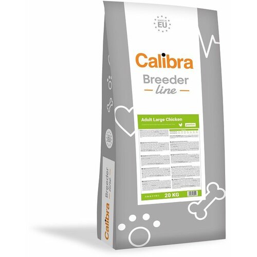 CALIBRA Dog Breeder Line Premium Adult Large Piletina, hrana za pse 20kg Slike