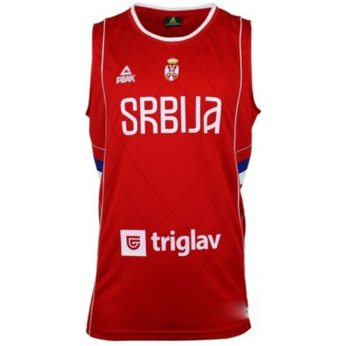 Peak Sport PEAK ko&amp;scaron;arka&amp;scaron;ki navijački dres Srbija crveni, okrugli izrez Slike