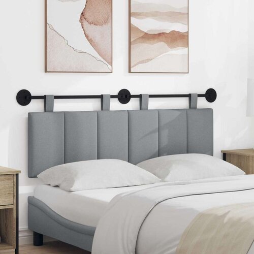  Držeće uzglavlje Zidne Svijetlo siva 150 x 55 x 5 cm tkanina - Svjetlosiva 140 cm bez LED Cene