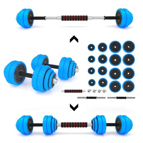 Hms Set utezi &amp;scaron;ipka ili bučice 30 kg plava boja Slike