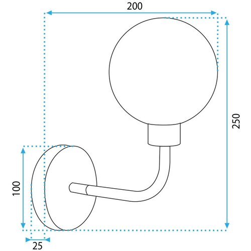 Toolight Zidna Svjetiljka APP1301-1W Crna Zlato Slike