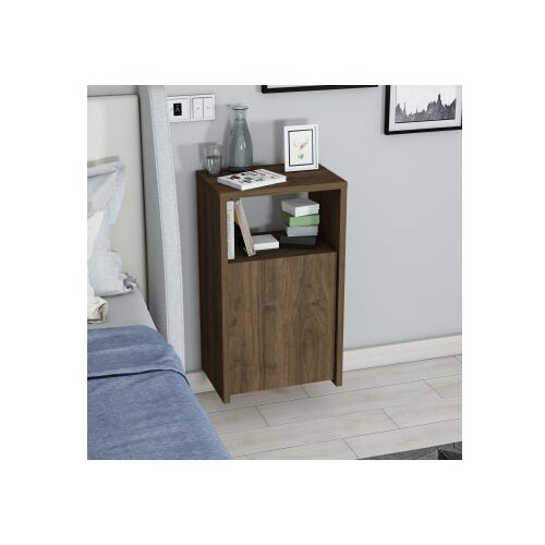 Hanah home fungo - walnut walnut nightstand Cene