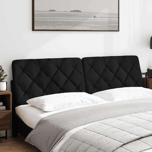 VidaXL jastuk za uzglavlje crni 180 cm od tkanine Slike