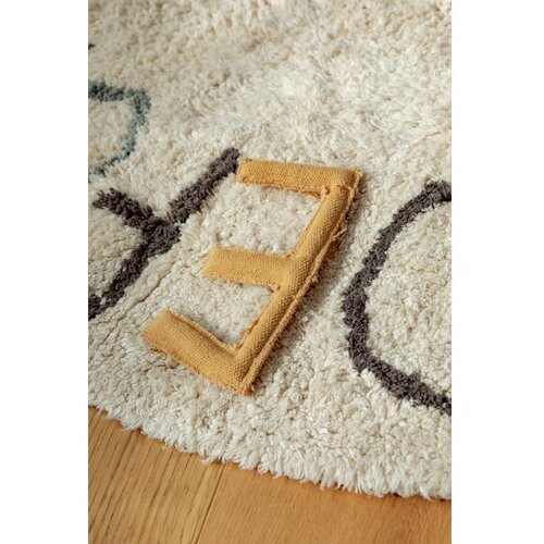 Lorena Canals Krem pamučan dječji tepih za igru &amp;oslash;120 cm ABC Color and Letters &amp;ndash; Slike