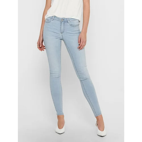Only Jeans hlače 15223166 Modra Skinny Fit