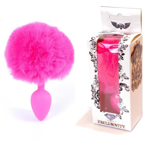 Jewellery Silicon PLUG - Bunny Tail - Pink 64 00099 Slike