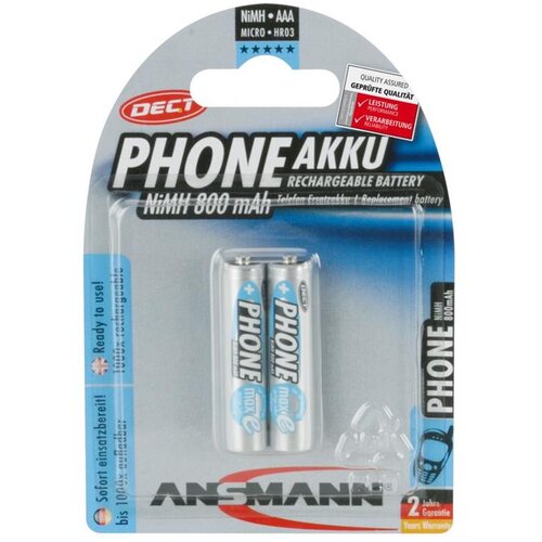 Ansmann Micro (AAA) akumulator NiMH DECT maxE HR03 800 mAh 1.2 V 2 kosa, (20438143) Cene