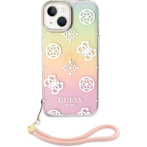 Guess Ohi&amp;scaron;je za Apple iPhone 15 Plus TPU Peony s trakom za roko, Ve?barvno, (21244193) Slike