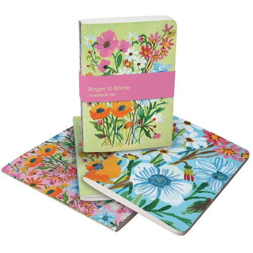 Roger la Borde A6 bilježnice 64 str. 3 kom Flower Field &amp;ndash; Slike