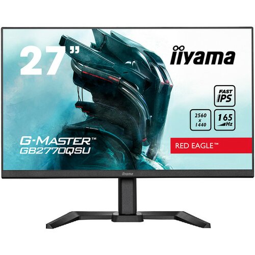 Iiyama 27" Monitor ETE Fast IPS Gaming, G-Master Red Eagle, FreeSync PremiumPro, 2560x1440@165Hz, 400cdm 1000:1, HDMI, DisplayPort, 0,5ms ( Cene