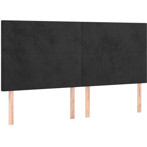  Krevet box spring s madracem LED crni 160x200 cm bar&amp;scaron;un Slike
