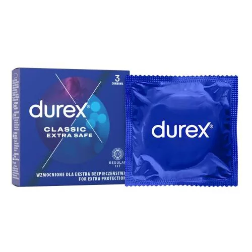 Durex Extra Safe Thicker kondomi 1 pakiranje za moške