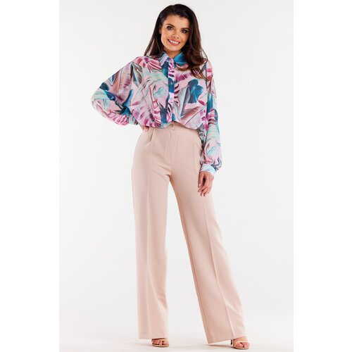 Awama Woman&amp;#039;s Shirt A513 Pink/Flowers Slike