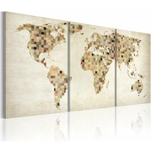  Slika - The World map - squares 120x60