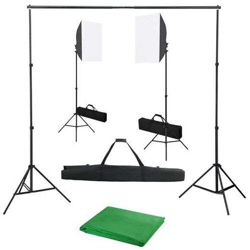  Komplet za fotografski studio s softbox svetilkami in ozadjem Cene
