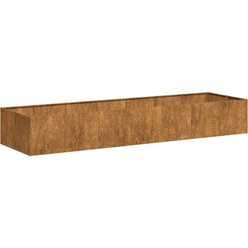 Maison Chic Cvetlični Lonec - Cvetlično korito Rusty 280x80x40 cm Vremensko odporno jeklo, (21789578) Cene