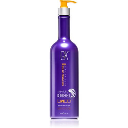 GK Hair Miami Bombshell hidratantna maska za zaglađivanje za posvijetljenu ili kosu s pramenovima 710 ml Slike