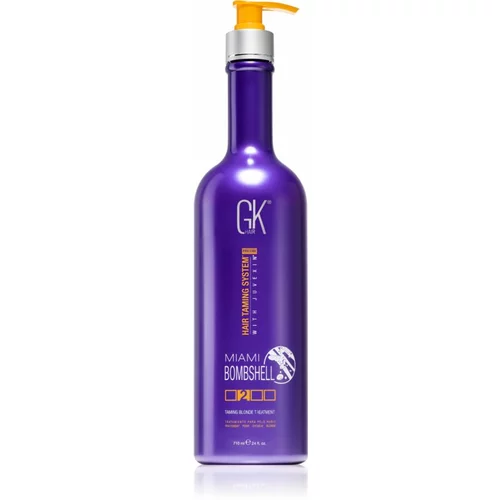 GK Hair Miami Bombshell hidratantna maska za zaglađivanje za posvijetljenu ili kosu s pramenovima 710 ml