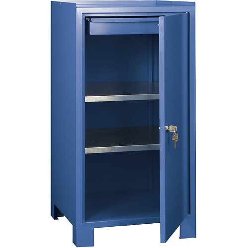 Wolf omara za orodje z nogami, vx&amp;scaron;xg 1000 x 500 x 500 mm, 1 predal, 2 polici, briljantno modra ral 5007 Slike