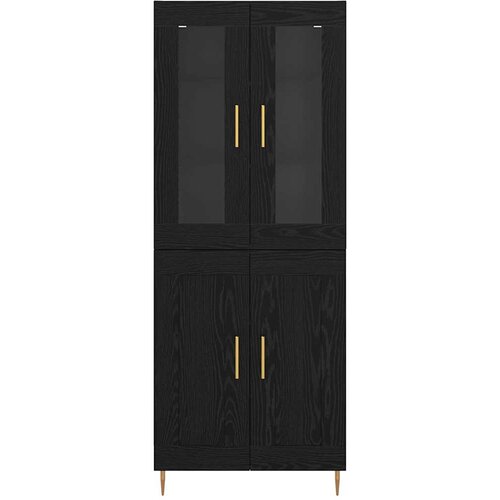  Highboard 2 kom. Crni hrast 69,5 x 34 x 180 cm Slike