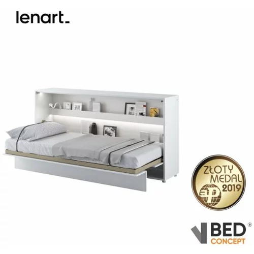 Bed Concept krevet u ormaru BC-06 bijela visoki sjaj - 90x200 cm