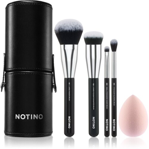 Notino Makeup Brushes Essential Professional Make-Up Brushes & Sponge Set set kistova u torbici 5 kom Cijene
