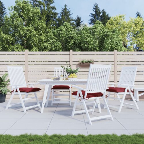 vidaXL Jastuci za stolice 4 kom boja vina 40x40x7 cm tkanina Oxford Cene