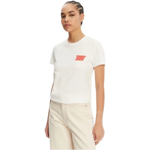Tommy Jeans Majice & Polo majice DW0DW21338 Bež Cene