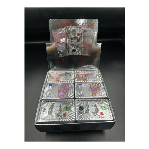 Joker, karte za igru, papir, srebrne, 87x57mm, miks ( 711101 ) Slike
