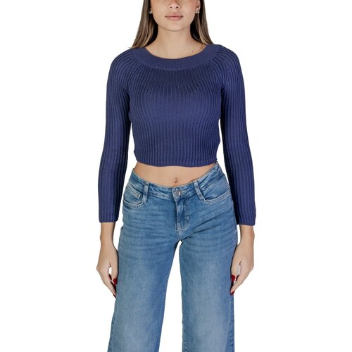 Jacqueline_de_yong Puloverji JDYLEMON L/S OFF SHOULDER PULLOVER KNT 15344157 Modra Cene