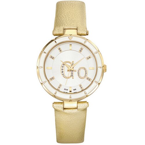 Girl Only ženski go zlatni modni beli ručni sat sa zlatnim kožnim kaišem Cene