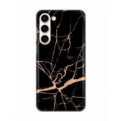  Silikonska maska za Samsung S916B Galaxy S23 Plus All Black Print crna Slike