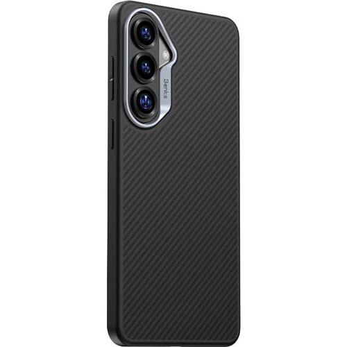 Benks Magnetic Armor Pro Kevlar maska sa metalnim okvirom za Samsung Galaxy S26 - crna Slike