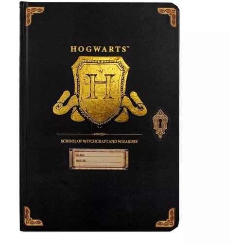 Blue Sky Harry Potter A5 Casebound Notebook - Hogwarts Shield Slike