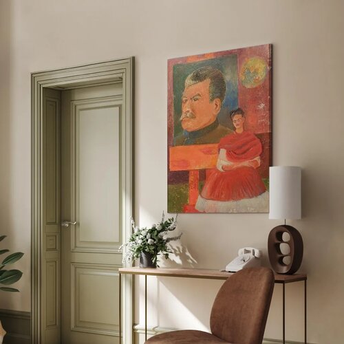  Slika - Frida Kahlo &amp;ndash; Self-Portrait with Stalin 40x60 Premium Print Slike