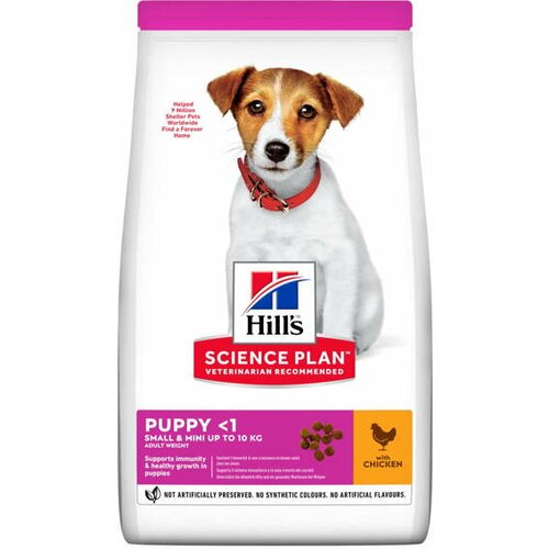 Hill’s Science Plan hrana za štence Small & Mini Puppy Piletina 1.5kg Slike