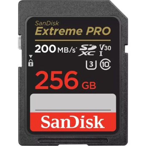 San Disk SDXC 256GB Extreme Pro 200MB/s V30... Slike