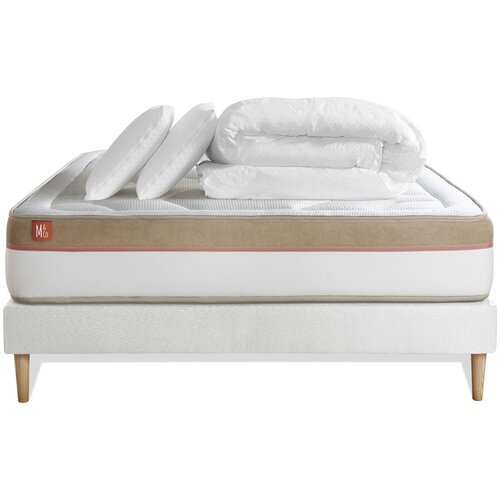 Marmottes & Co Celoten paket za posteljo - Vzmetnica 160x200 cm + vzmetnica z letvami (komplet) + 2 vzglavnika + odeja - Le Cosy, (21613494) Cene