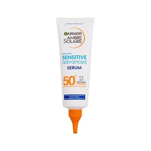Garnier Ambre Solaire Sensitive Advanced Serum SPF50+ serum za zaščito pred soncem za telo in obraz 125 ml Cene