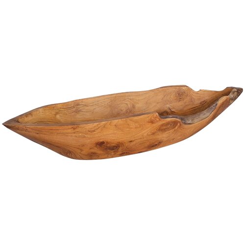 Zdjela za voće JEPARA Smeđa boja tikovine 61 x 21 x 11 cm Cijene