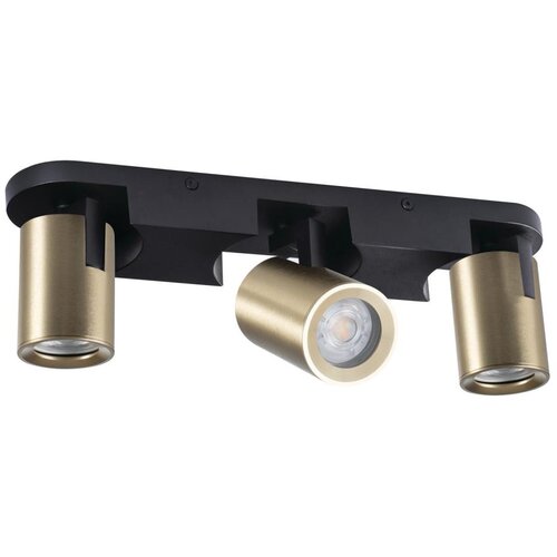 Kanlux 38962 - Spot svetiljka LAURIN 3xGU10/10W/230V mesing/crna Cene